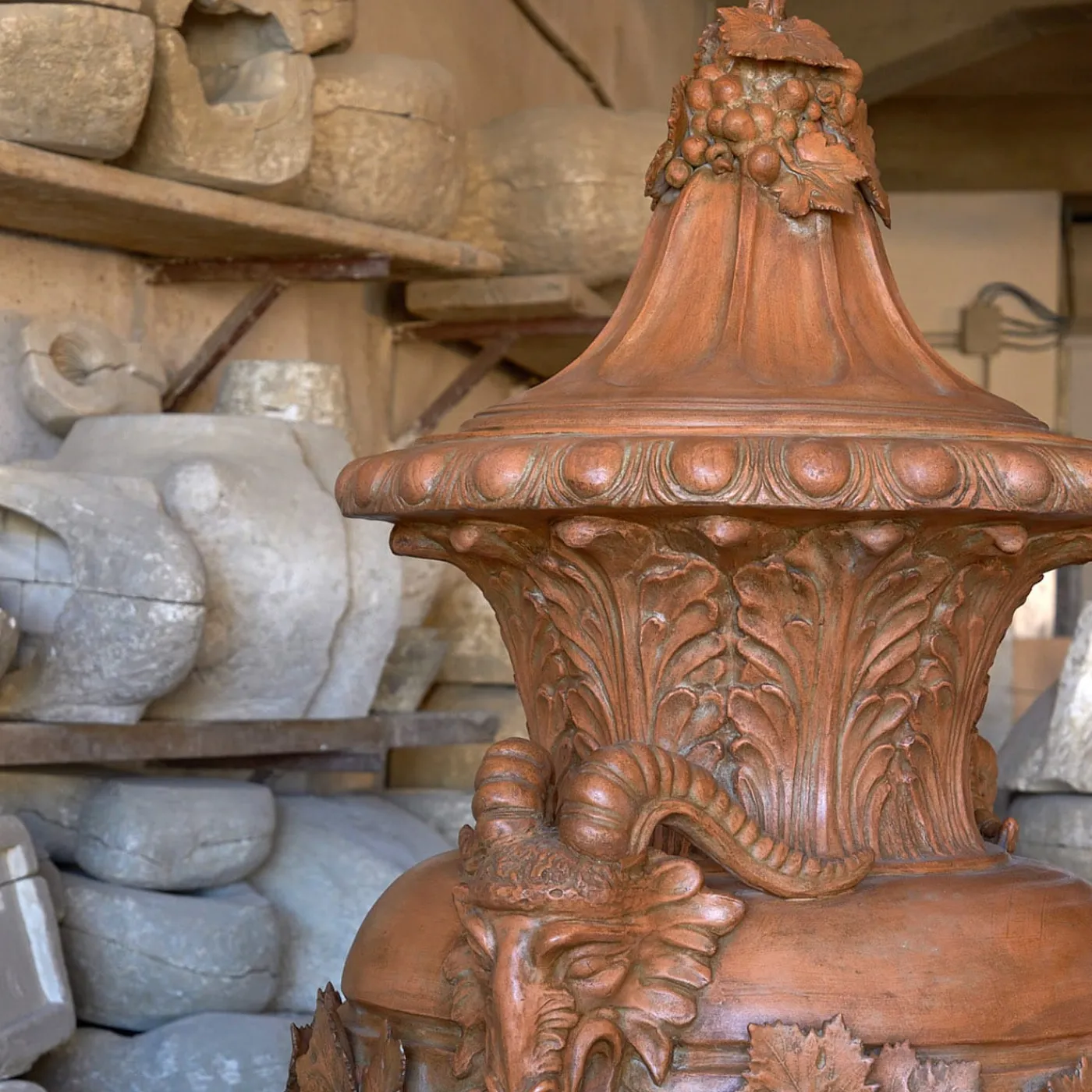 Ceramiche Ceccarelli Vaso Mezza Estate> Vasi Con Coperchio