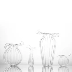 Casarialto Vaso Millerighe Grande in Vetro Trasparente><noscript><img width=