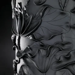 VGnewtrend Vaso nero grande Lotus Obice><noscript><img width=