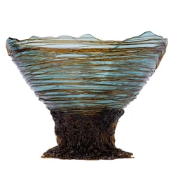 Corsi Design Factory Vaso Ogiva XL Blu e Marrone di Gaetano Pesce> Vasi Decorativi