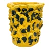 Daria Dazzan Vaso Onda Sunflower giallo e nero lucido> Vasi Decorativi