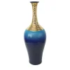 Sambuco Vaso oro e blu> Bottiglie Decorative