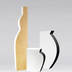 Kose Milano Vaso Pacay alto con foglia d'oro><noscript><img width=