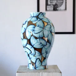 deBlona Vaso Petalouda Piccolo in ceramica oro><noscript><img width=