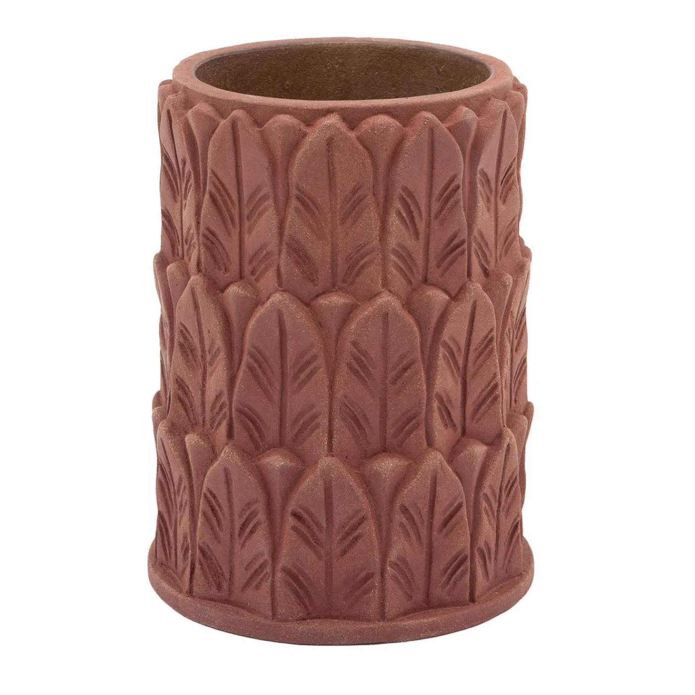 Pietrachiara Vaso piccolo in terracotta Anne con motivo a foglie> Vasi Da Fiori
