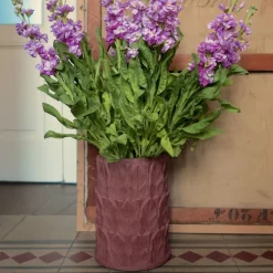 Pietrachiara Vaso piccolo in terracotta Anne con motivo a foglie><noscript><img width=