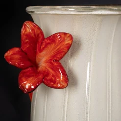 Officine di Murano 1295 Vaso policromo con fiori Stmat> Vasi Da Fiori