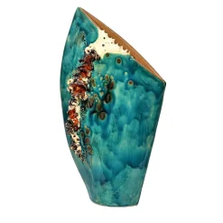 Giuliana Collu Vaso policromo Sea World Vela> Vasi Decorativi