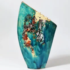 Giuliana Collu Vaso policromo Sea World Vela><noscript><img width=