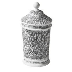 Cassina Vaso Post Scriptum in bianco e nero con coperchio di Formafantasma> Vasi Con Coperchio