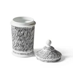 Cassina Vaso Post Scriptum in bianco e nero con coperchio di Formafantasma><noscript><img width=