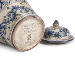 deBlona Vaso potiche Antique Blue Peacock><noscript><img width=