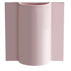 Sandro Lopez Milan Vaso Queen in ceramica rosa> Vasi Da Fiori