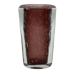 Fornace Mian Vaso rettangolare in vetro rosso> Vasi Da Fiori