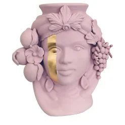 Stefania Boemi Vaso rosa Cecì> Vasi Figurativi