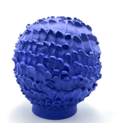 Daria Dazzan Vaso rotondo grande Onda Matte Deep Blue><noscript><img width=