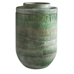 Kreoo Vaso Royal Small in Onice Verde Smeraldo> Vasi Decorativi