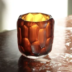 Micheluzzi Glass Vaso Rullo Ambra><noscript><img width=