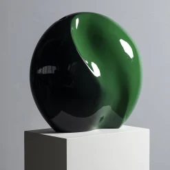 BAU Design Vaso scultura Seme nero e verde> Statuine