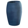 Pot à Porter Vaso Sedona in ceramica blu rigonfio> Cachepot E Portavasi