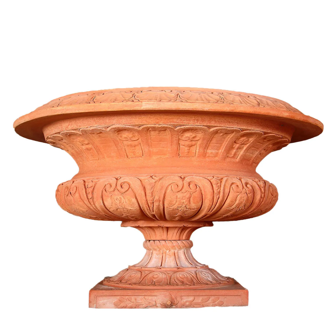 Fornace Masini Vaso Tazza Ornata> Cachepot E Portavasi