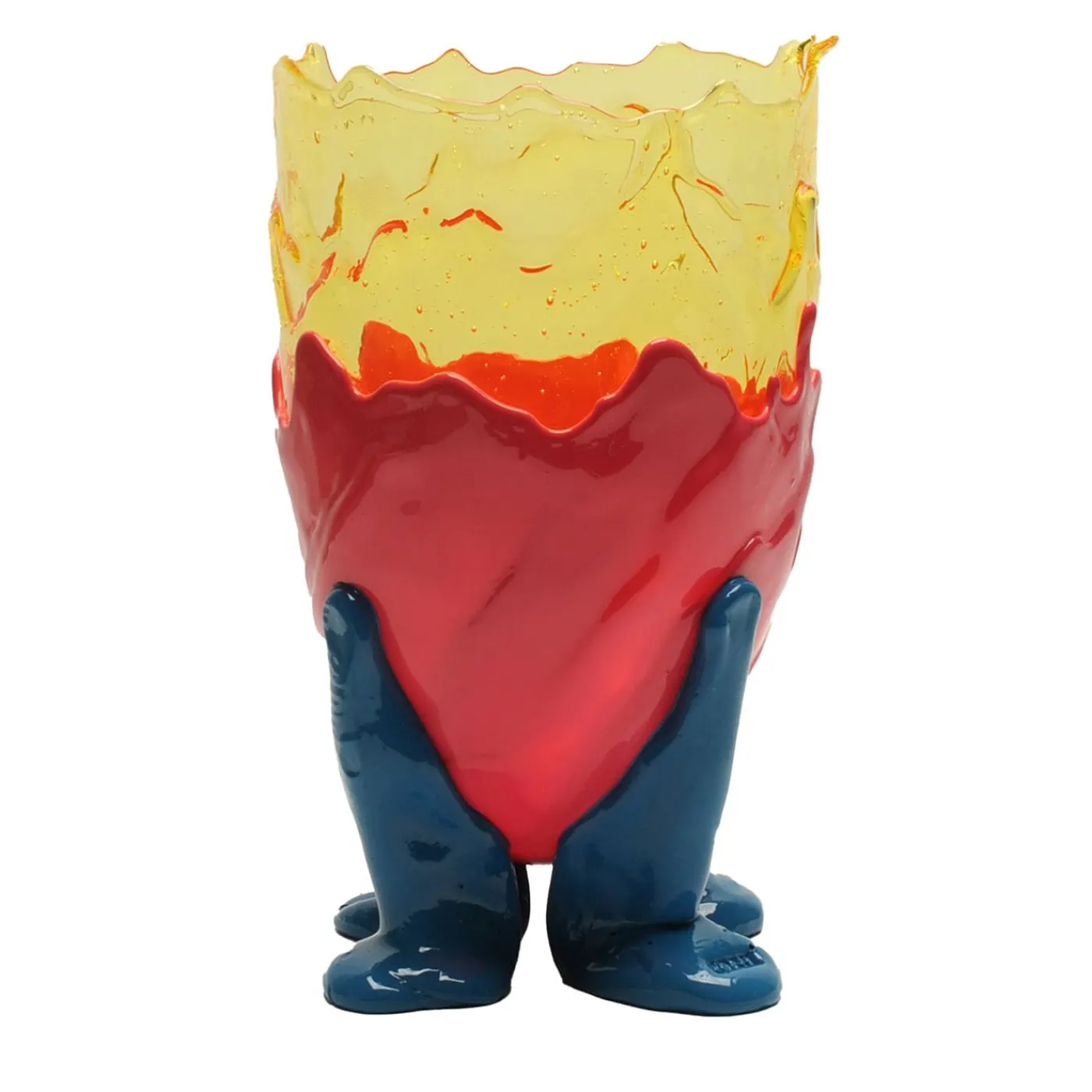 Corsi Design Factory Vaso trasparente Extra Color L Di Gaetano Pesce> Vasi Decorativi