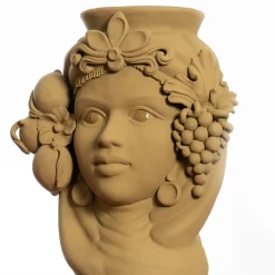 Stefania Boemi Vaso verde Cecì> Vasi Figurativi