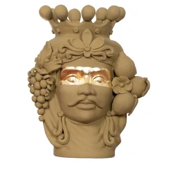 Stefania Boemi Vaso verde Don Venerando> Vasi Figurativi