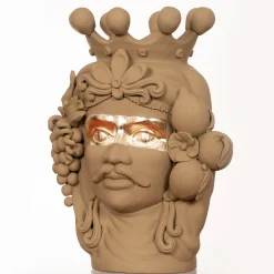 Stefania Boemi Vaso verde Don Venerando> Vasi Figurativi