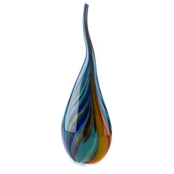 Officine di Murano 1295 Vaso-scultura in vetro di Murano multicolore a goccia di fuoco #3><noscript><img width=