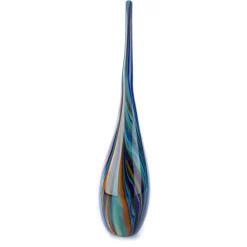 Officine di Murano 1295 Vaso-scultura in vetro di Murano multicolore a goccia di fuoco #3><noscript><img width=