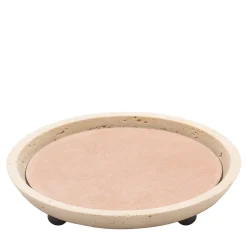 Giobagnara Vassoi piccoli rotondi in pelle e marmo di Monza #4> Svuotatasche