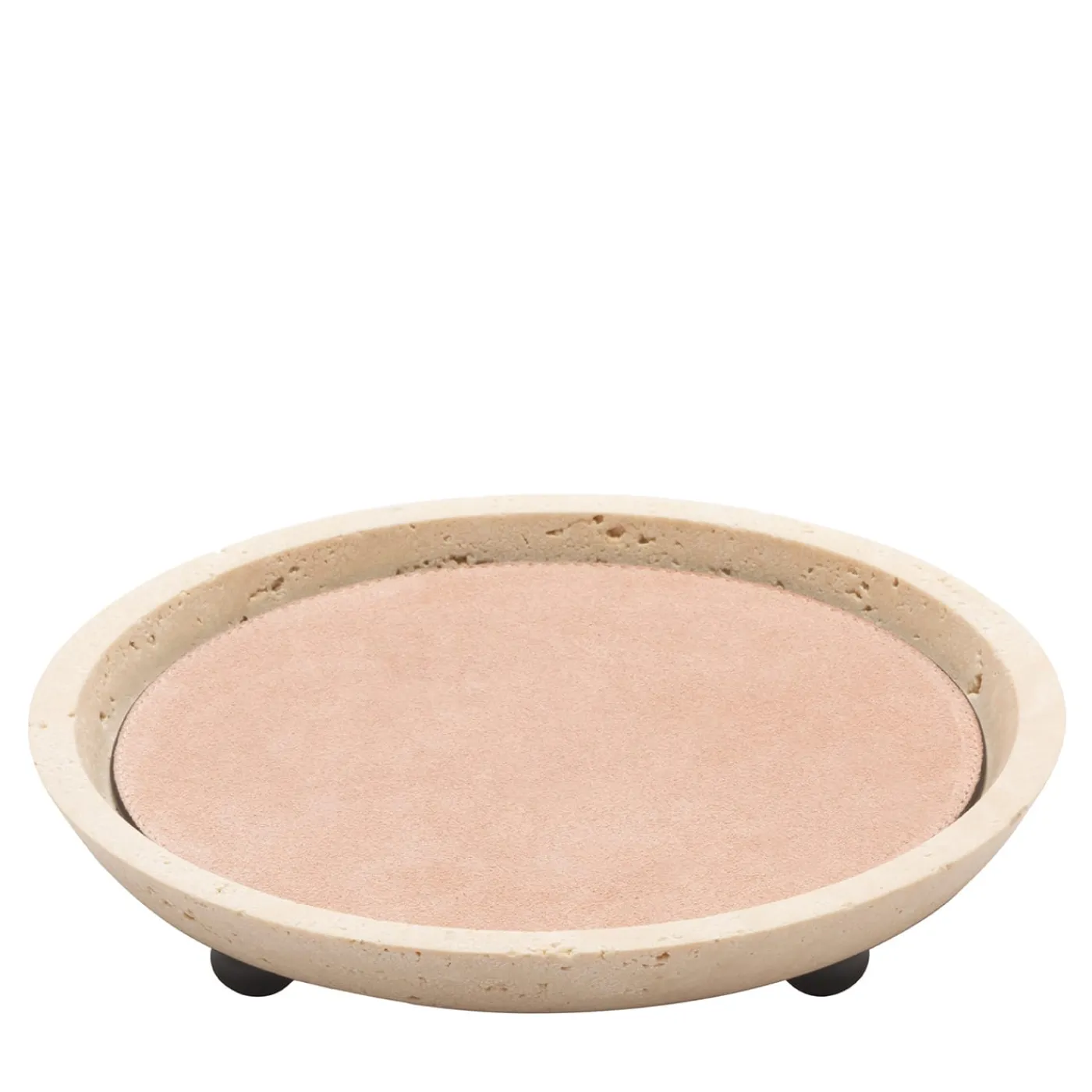 Giobagnara Vassoi piccoli rotondi in pelle e marmo di Monza #4> Svuotatasche