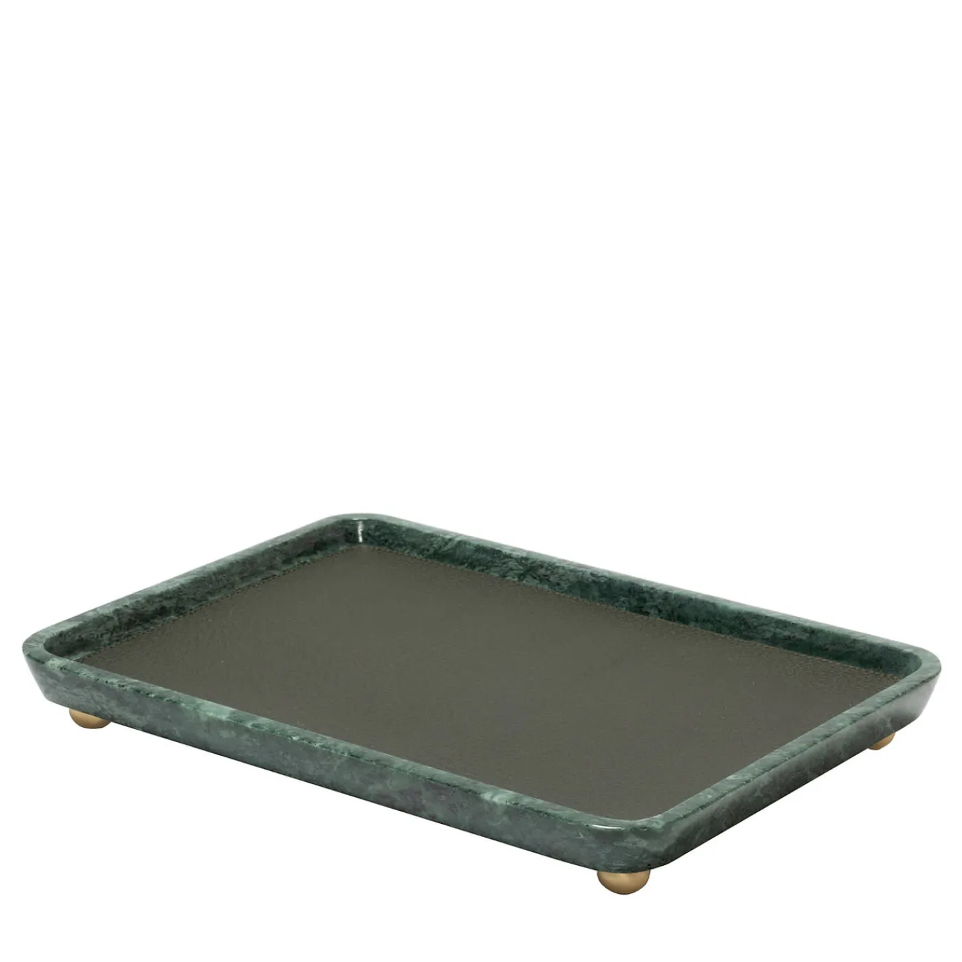 Giobagnara Vassoi rettangolari grandi in pelle e marmo Monza #2> Svuotatasche