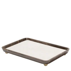 Giobagnara Vassoi rettangolari grandi in pelle e marmo Monza #3> Svuotatasche