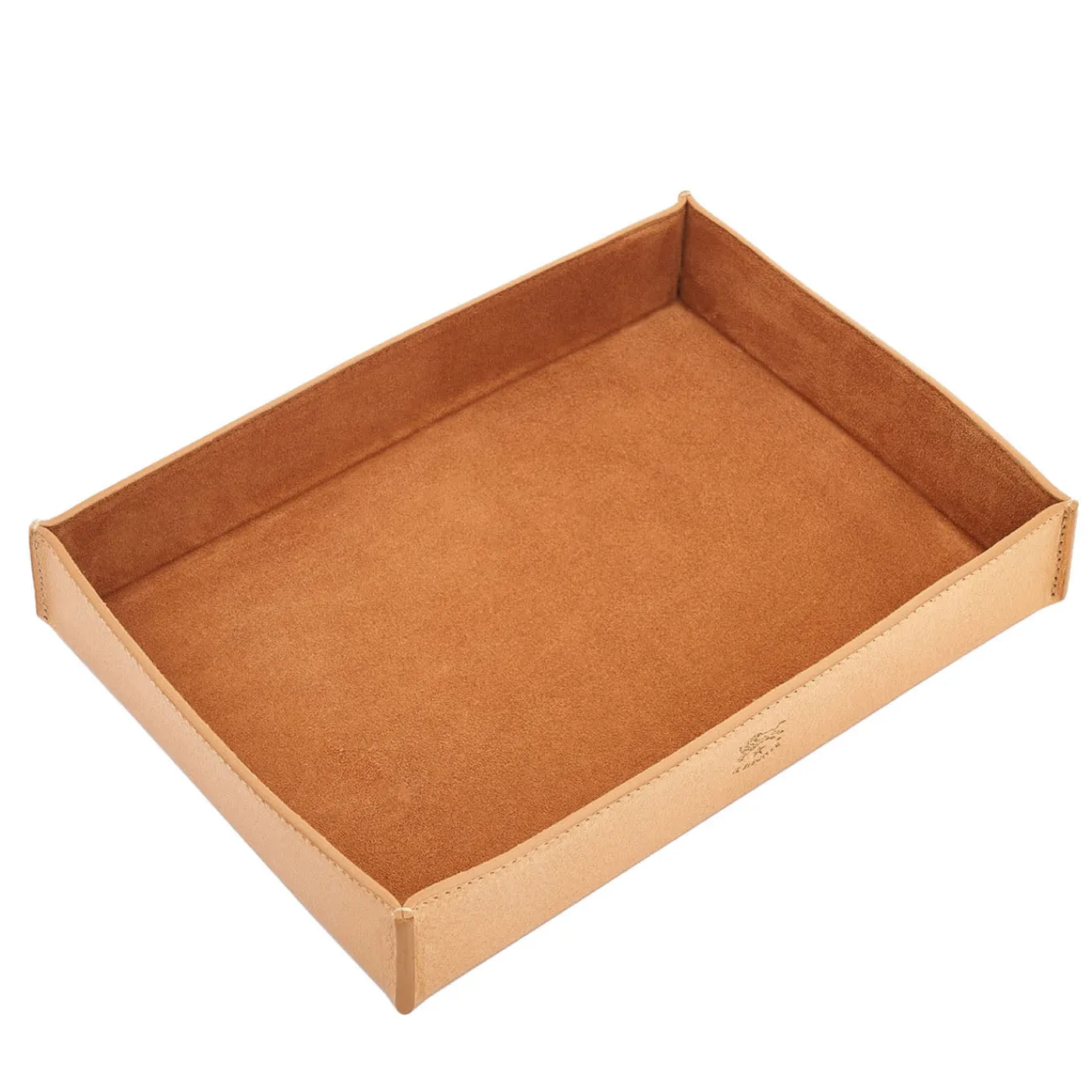 Il Bisonte Vassoio medio in pelle naturale> Svuotatasche