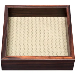 Riviere Vassoio quadrato Febe Ebony intrecciato a mano Piccolo> Svuotatasche