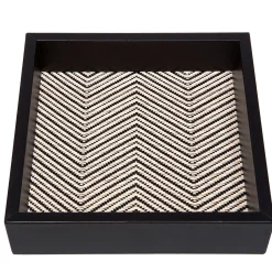 Riviere Vassoio quadrato per vassoi in cotone cerato Febe Large> Svuotatasche