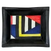 Lab Design Vassoio tascabile in ceramica multicolore Bauhaus #2 di Benedetto Longobardi> Svuotatasche