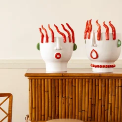 Patrizia Italiano Venditore ambulante di peperoni Ifigenia Vaso con testa di peperone><noscript><img width=