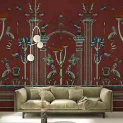 MaVoix Via Salvestrina 12 Carta da parati Mattone Bruciato><noscript><img width=