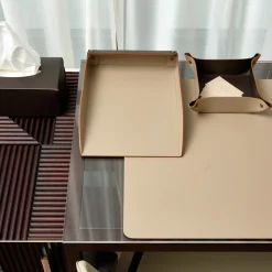 ADJ Style Vide poche in pelle Cappuccino e cioccolato #2><noscript><img width=