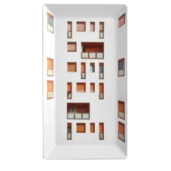 Grand Tour by Vito Nesta Videopoche rettangolare in porcellana La Finestra Sul Cortile #1> Svuotatasche