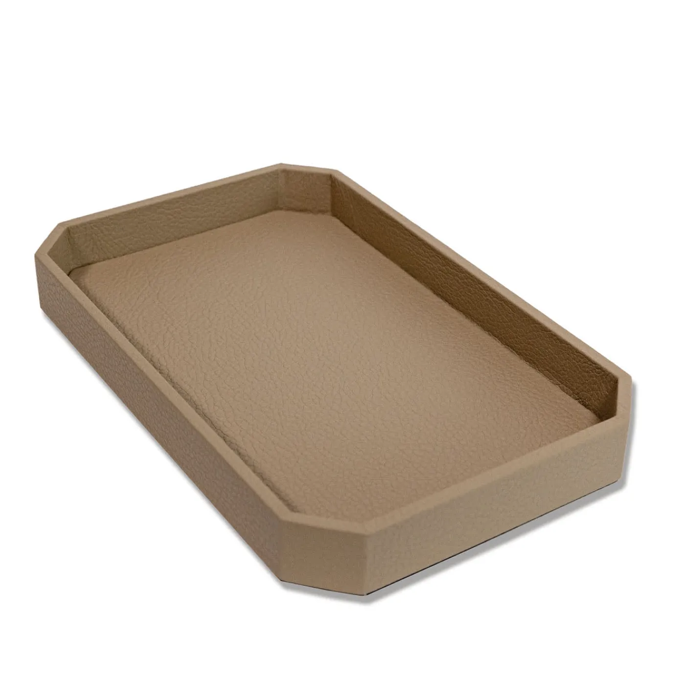 Cassigoli Vide-poche Del Monte grande in pelle Beige Tamarone> Svuotatasche