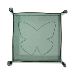Cassigoli Vide-Poche Michelangelo Butterfly in pelle verde smeraldo><noscript><img width=
