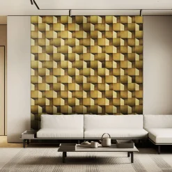 Favel Vita 3D Orbitale Set di 10 piastrelle in ottone brunito><noscript><img width=