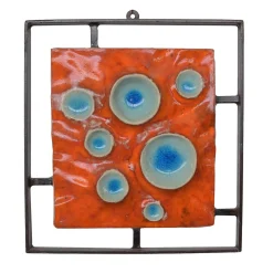 Todini Sculture Vulcani, pezzo d'arte in ceramica infuocata> Pannelli Decorativi