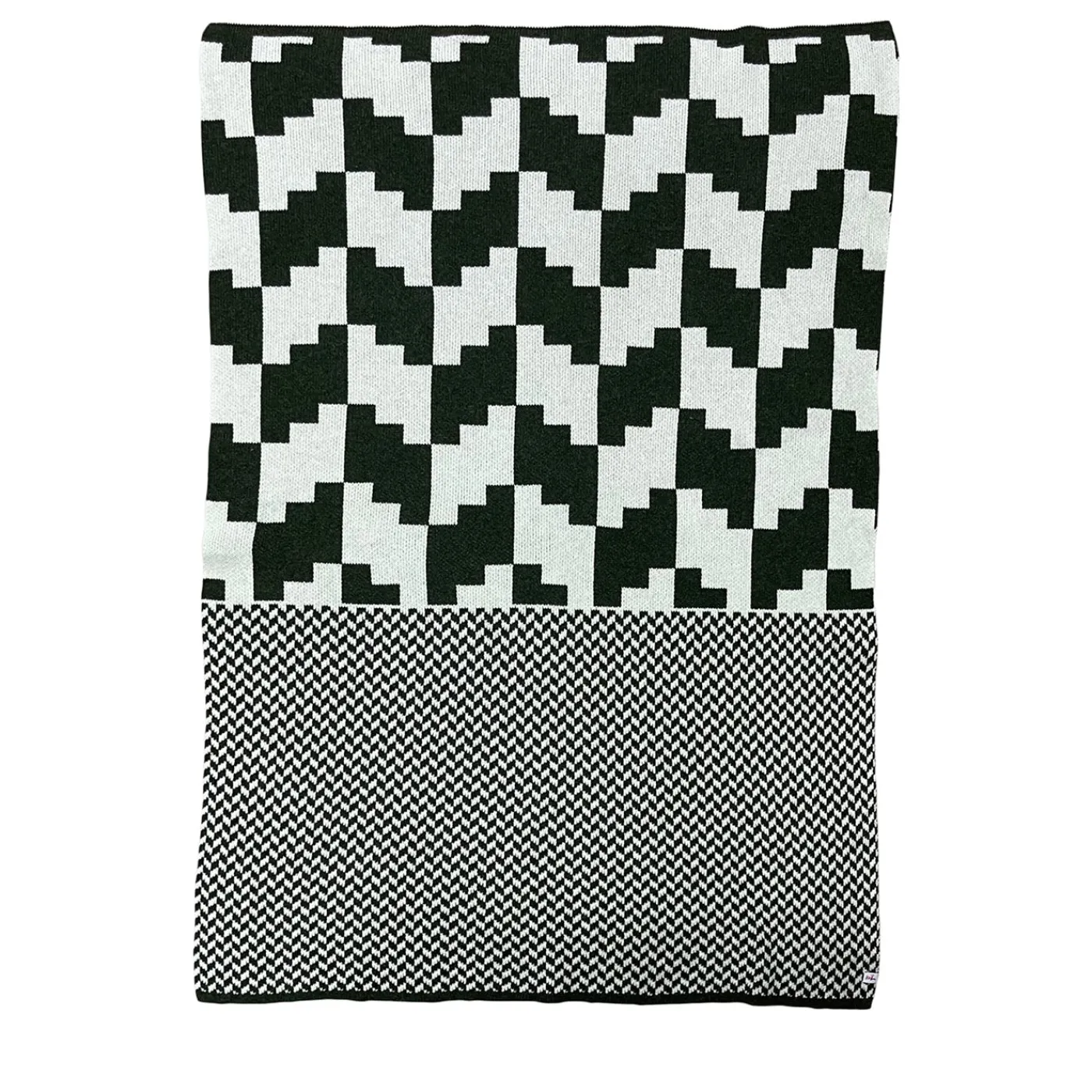 Lanificio Leo Zoom Coperta verde e bianca di Emilio Salvatore Leo> Coperte